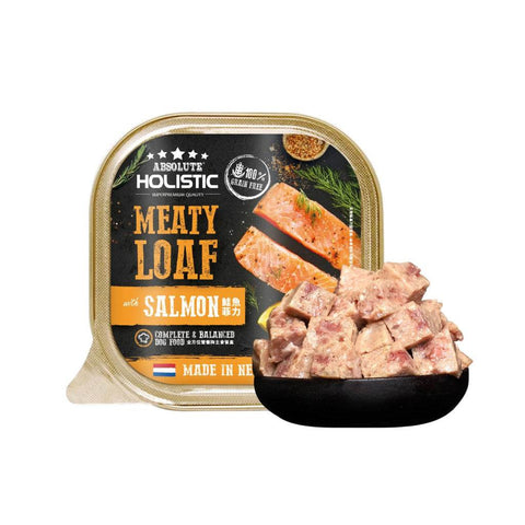 Absolute Holistic Meaty Loaf Pate Dog Food Salmon