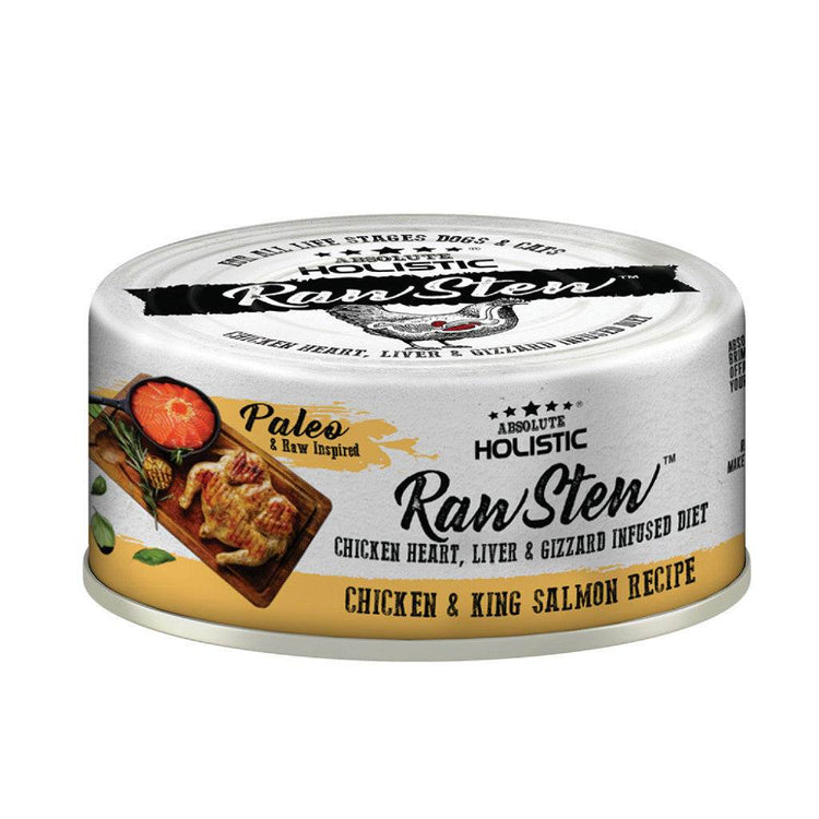 80g Absolute Holistic Raw Stew Chicken & Salmon