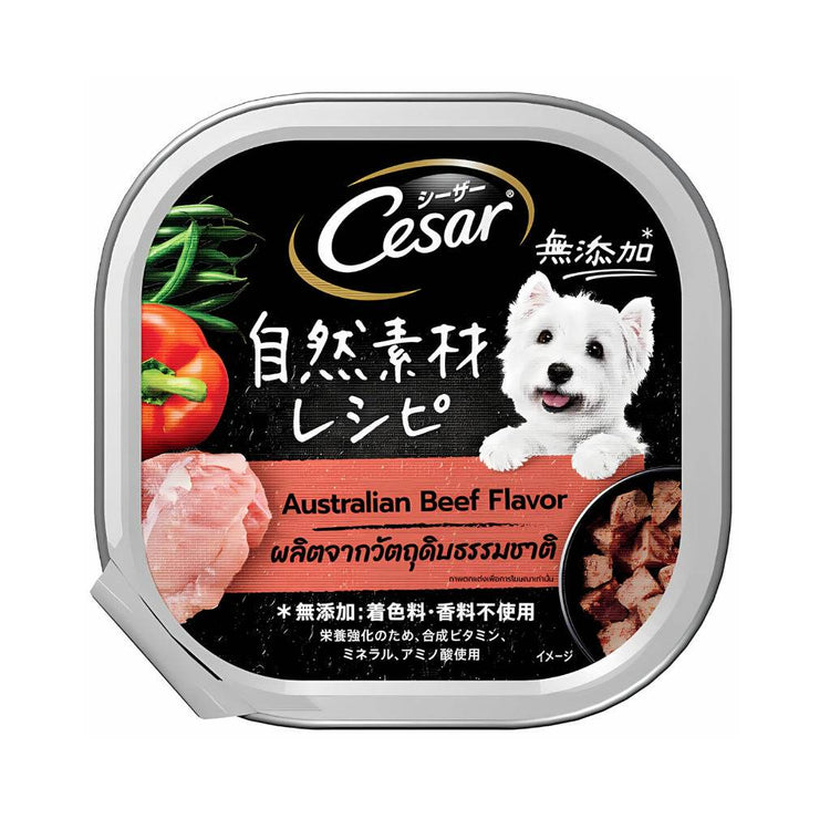 85g/100g Cesar Wet Food for Dogs AUS Beef 85g