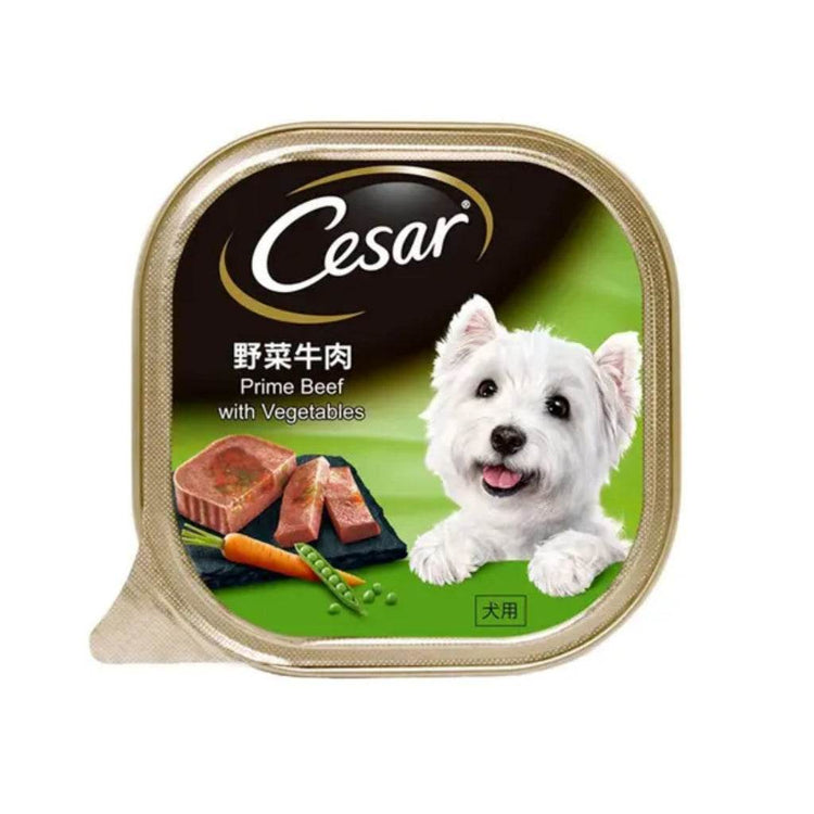 85g/100g Cesar Wet Food for Dogs Prime Beef Vegetable