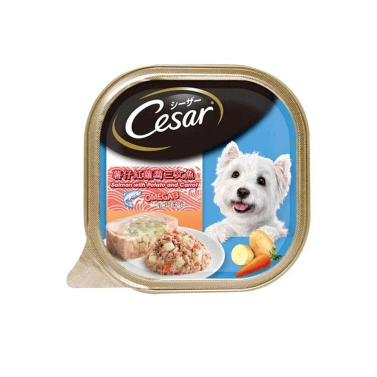 85g/100g Cesar Wet Food for Dogs Salmon Potato Carrot
