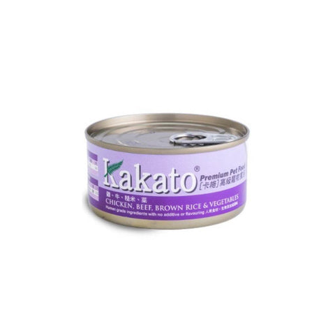 Kakato 70g Wet Food Can 70g ChickBeef B Rice&Veg