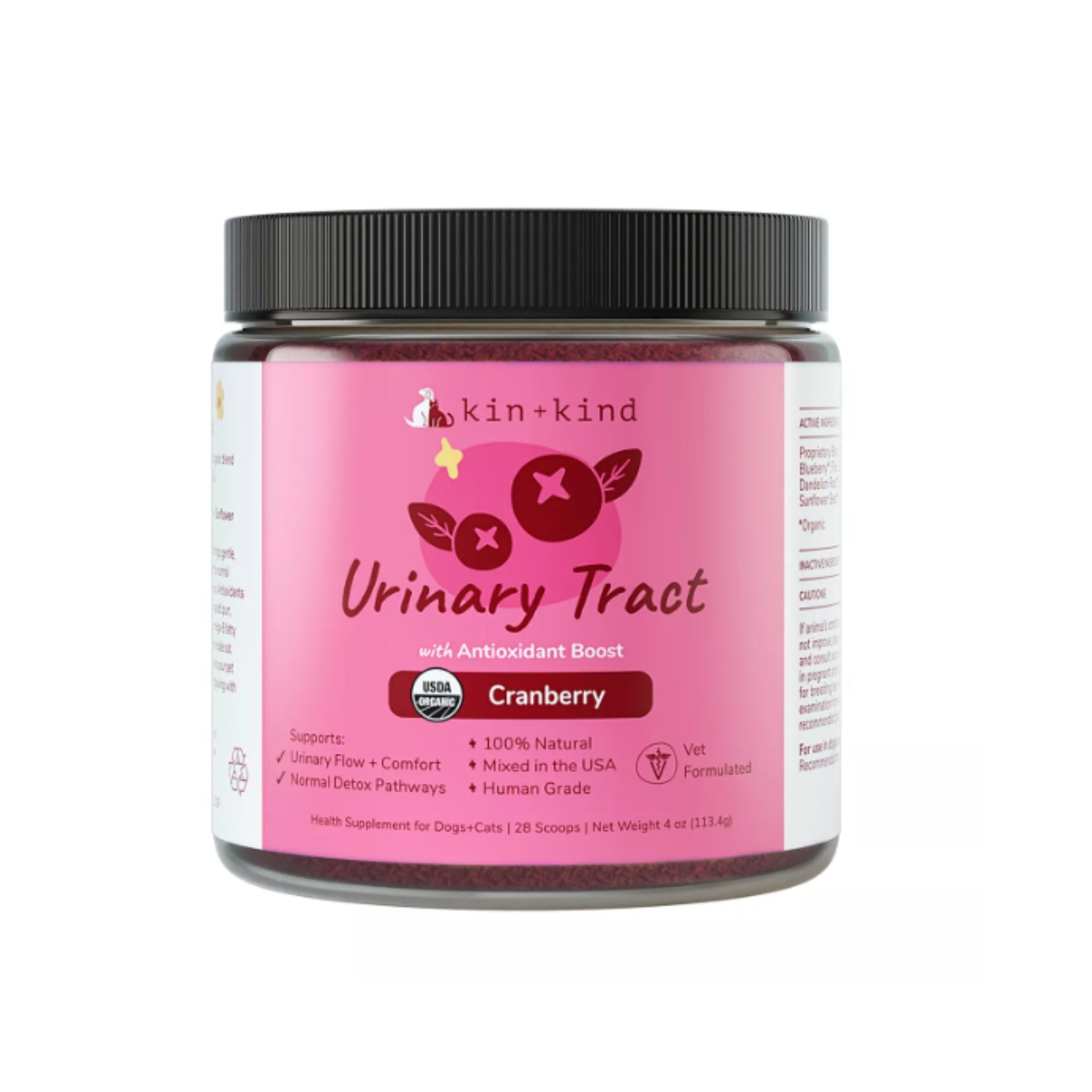 Kin+Kind Organic Supplement for Dogs & Cats Urinary Tract 4oz