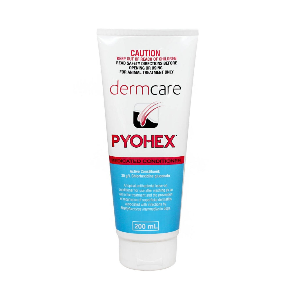 Dermcare Pet Shampoo & Conditioner 200ml-1L Pyohex Medicated Conditioner 200ml