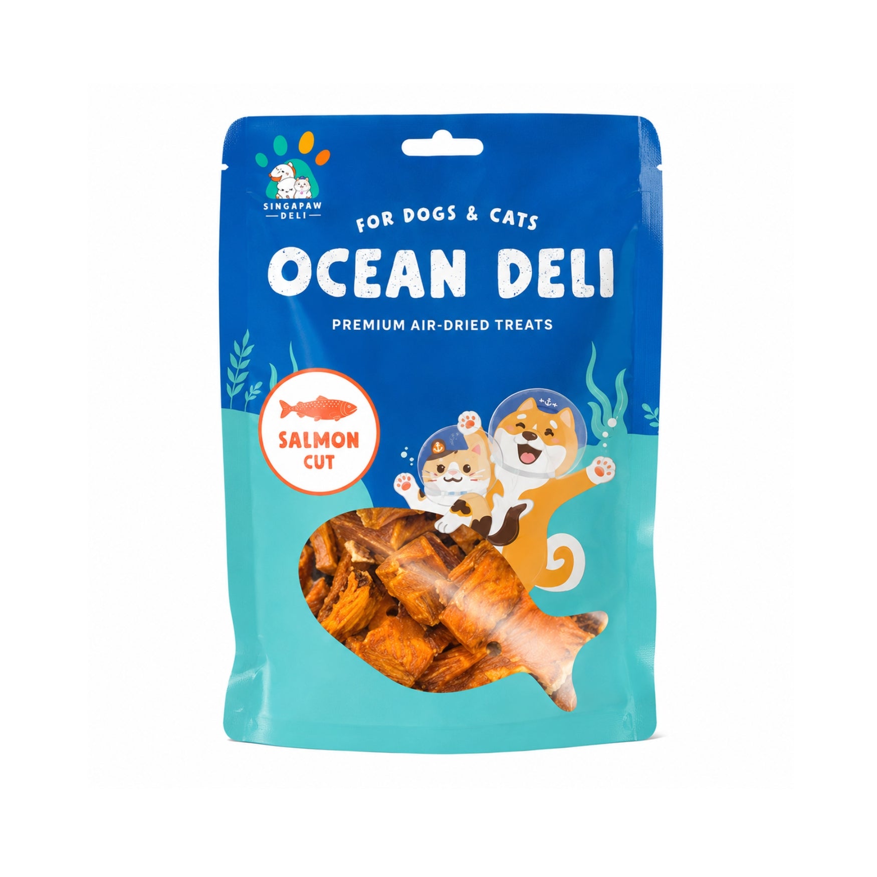 Singapaw Salmon & Pollock Cat & Dog Treats Salmon Cut