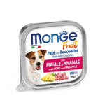 Monge Fresh Pate & Chunkies 100g – Premium Wet Dog Food Pork & Pineapple