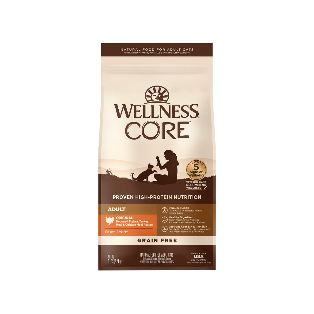Wellness CORE Grain-Free Dry Cat Food Original 5lbs