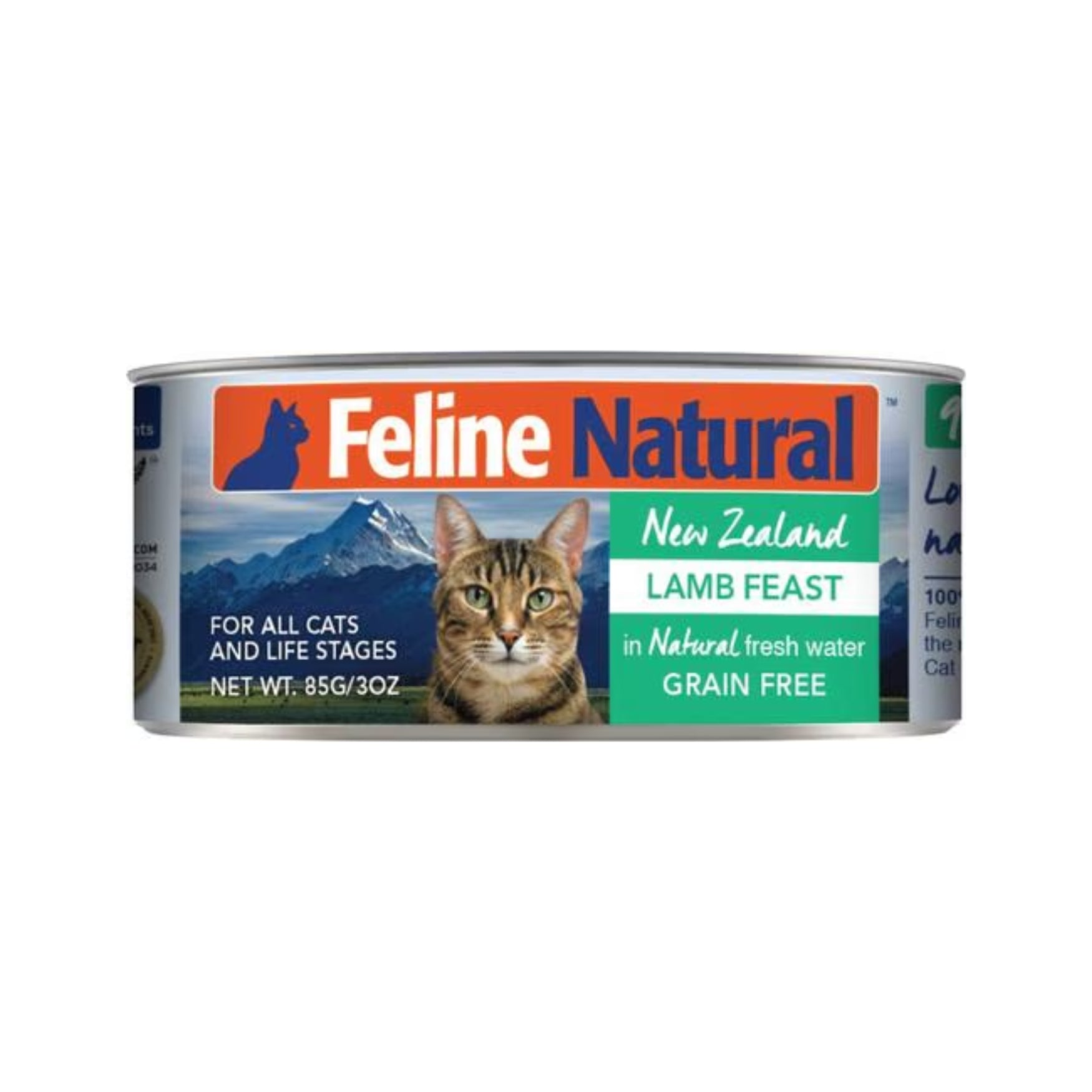 Feline Natural Canned Cat Food 85g Lamb