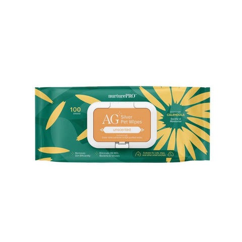 NurturePRO AG+ Pet Wipes 100pcs – Antibacterial & Soft Unscented
