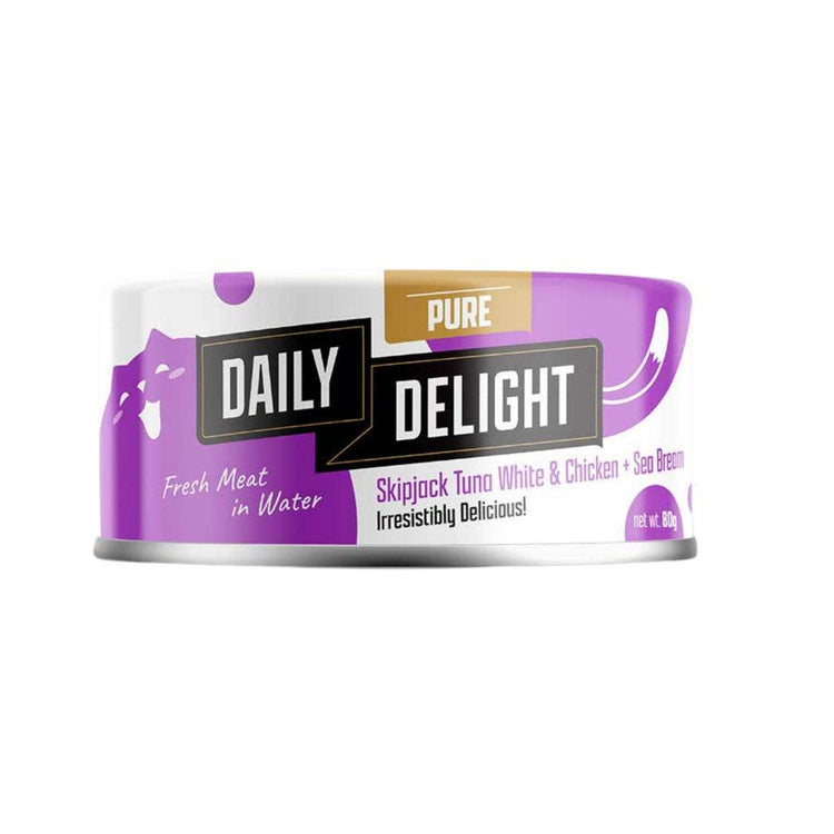80g Daily Delight Pure Wet Cat Food Sea Bream