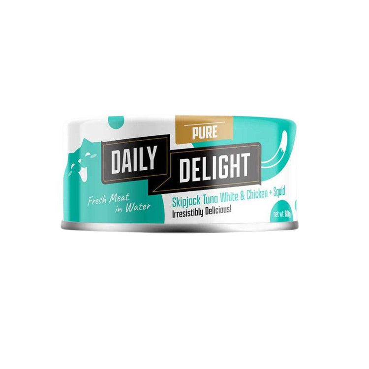 80g Daily Delight Pure Wet Cat Food Squid
