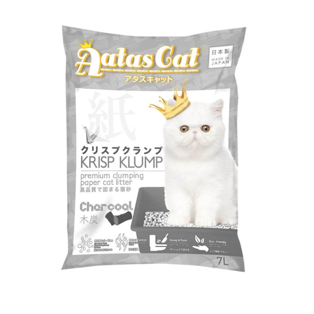 Aatas Cat Premium Cat Litter - 6L/7L/10L Charcoal 7L