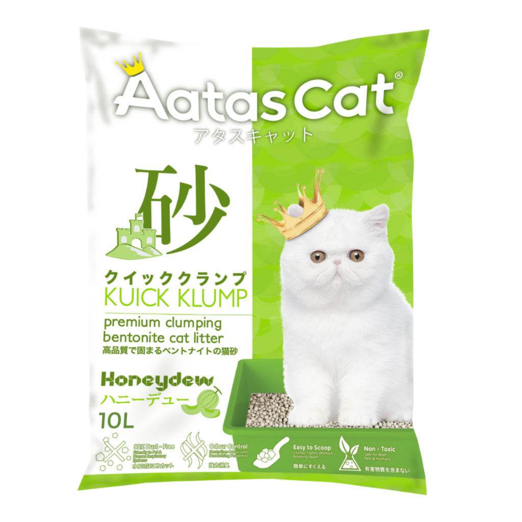 Aatas Cat Premium Cat Litter - 6L/7L/10L Honeydew 10L