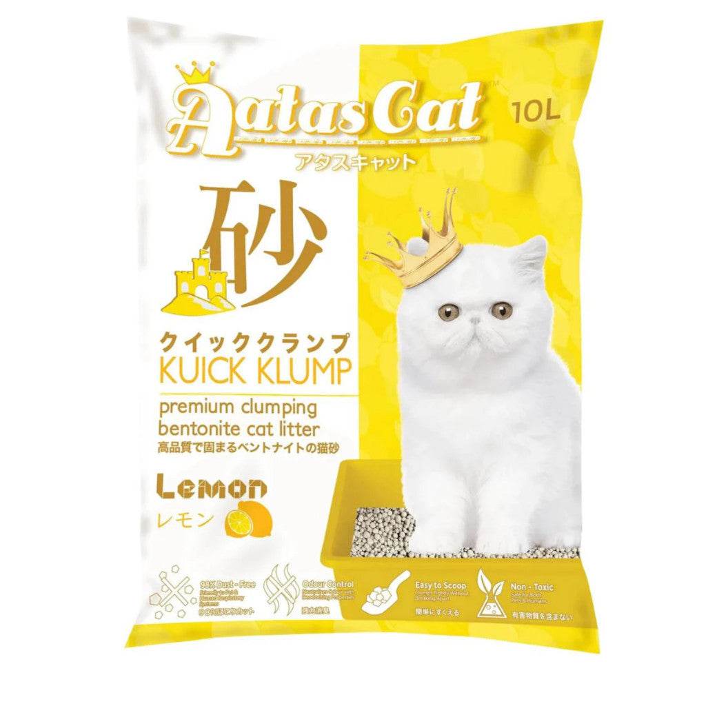 Aatas Cat Premium Cat Litter - 6L/7L/10L Lemon 10L