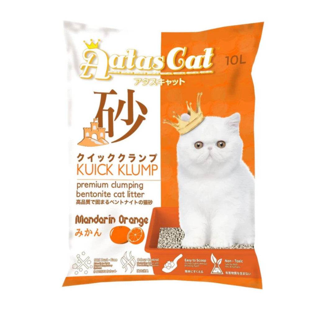 Aatas Cat Premium Cat Litter - 6L/7L/10L Mandarin Orange 10L
