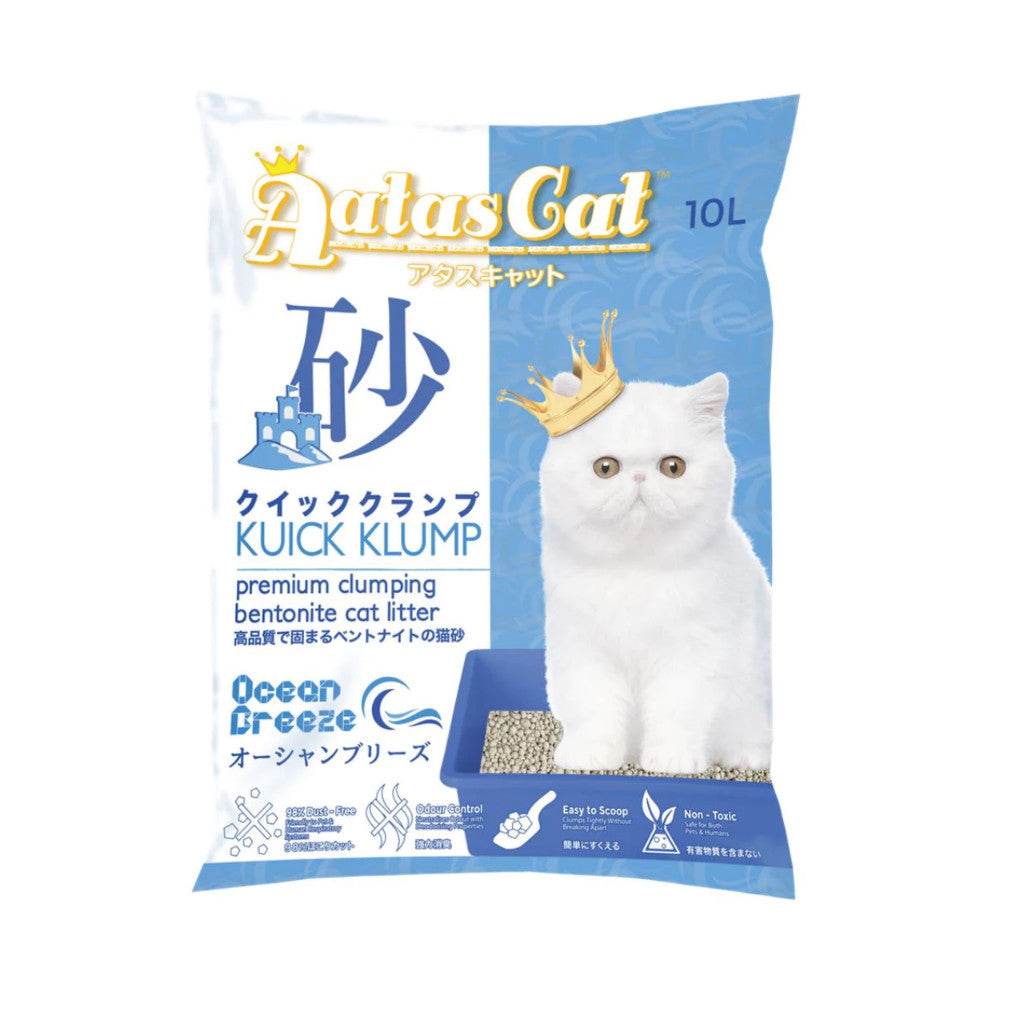 Aatas Cat Premium Cat Litter - 6L/7L/10L Ocean Breeze 10L