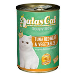 Aatas Cat Soupy Stew Tuna Red Meat In Gravy & Essential In Jelly 400g S: TRM Vegetable