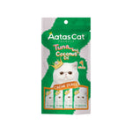 Aatas Cat Crème Purée 14g x 4 Sachets Tuna w Coconut Oil