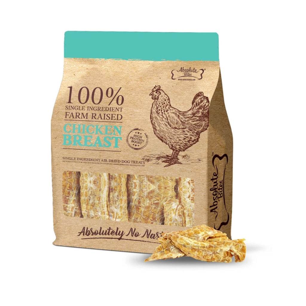 Absolute Bites Air Dried Cat & Dog Treats Chicken Breast 350g