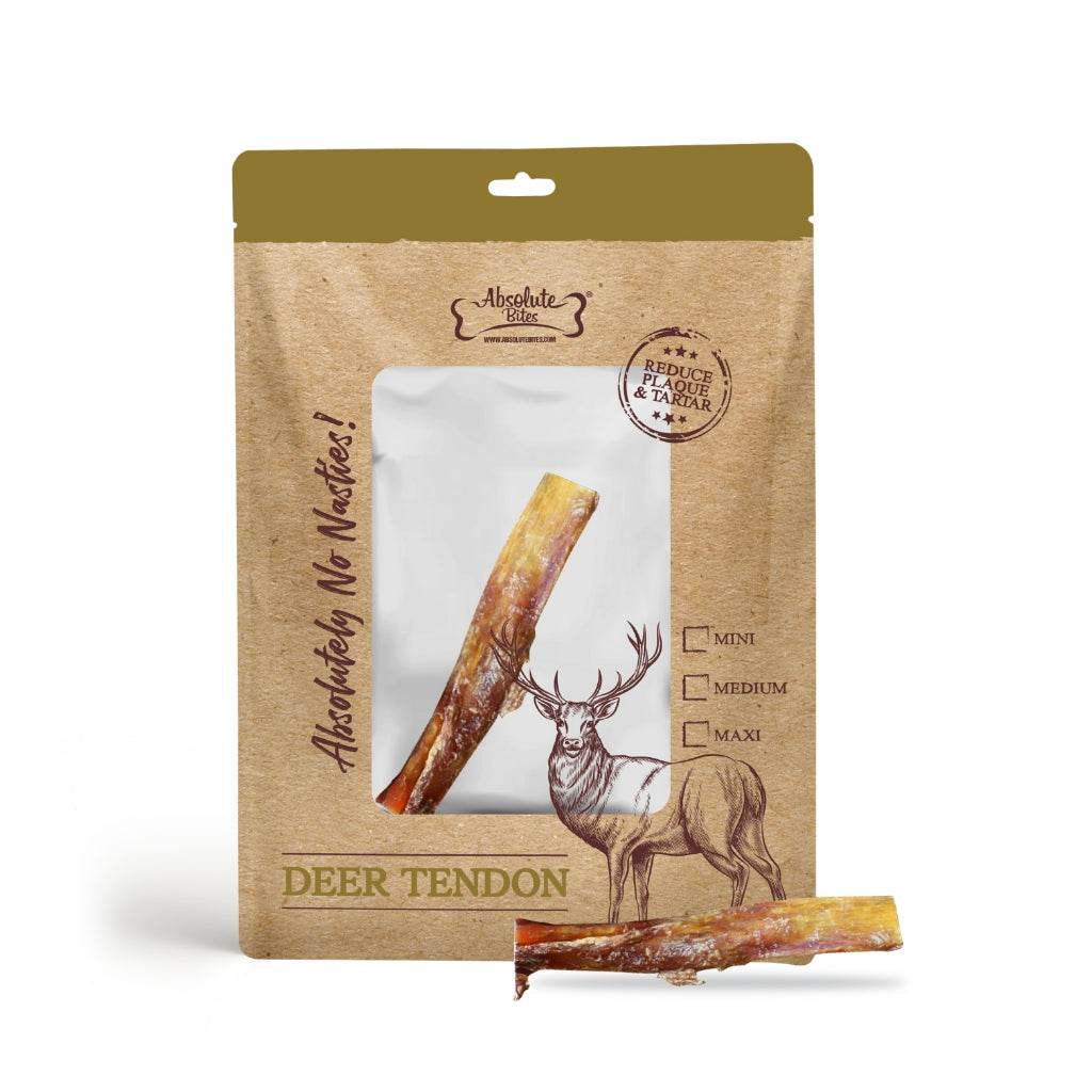 Absolute Bites Freeze Dried/Air Dried Cat & Dog Treats Deer Tendon (Mini)