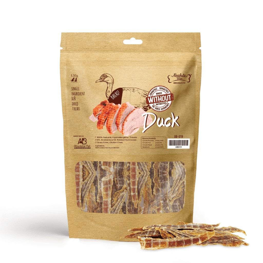 Absolute Bites Air Dried Cat & Dog Treats Duck Breast