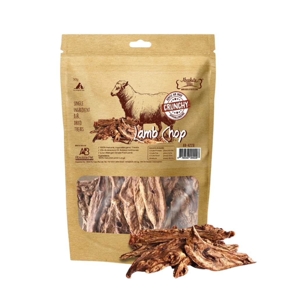 Absolute Bites Air Dried Cat & Dog Treats Lamb Chop