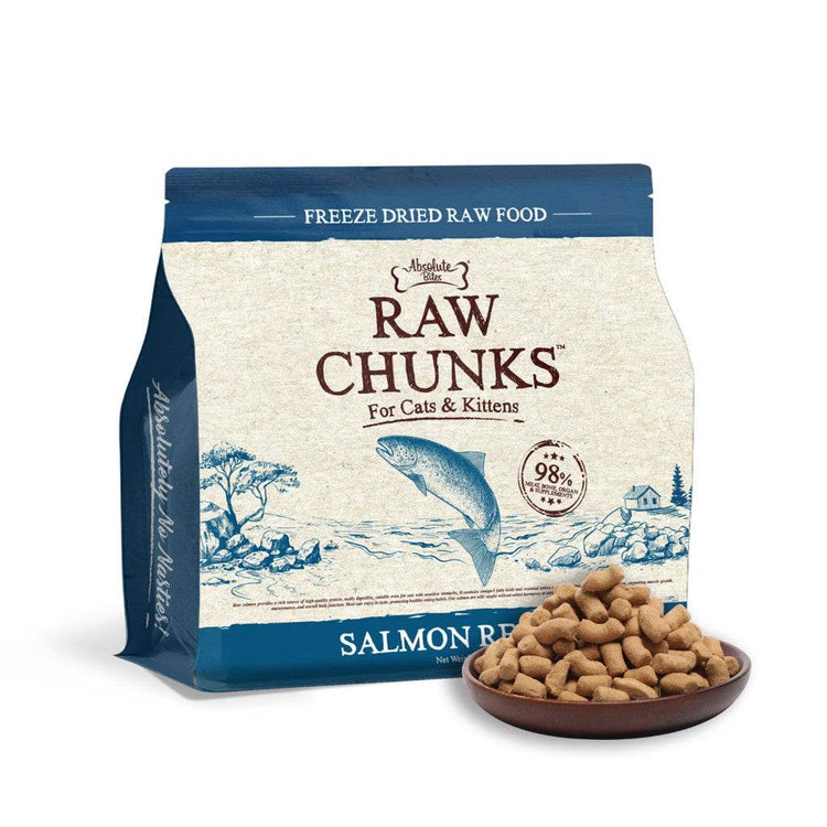 150g Absolute Bites Raw Chunks For Cats And Kittens Salmon 280g