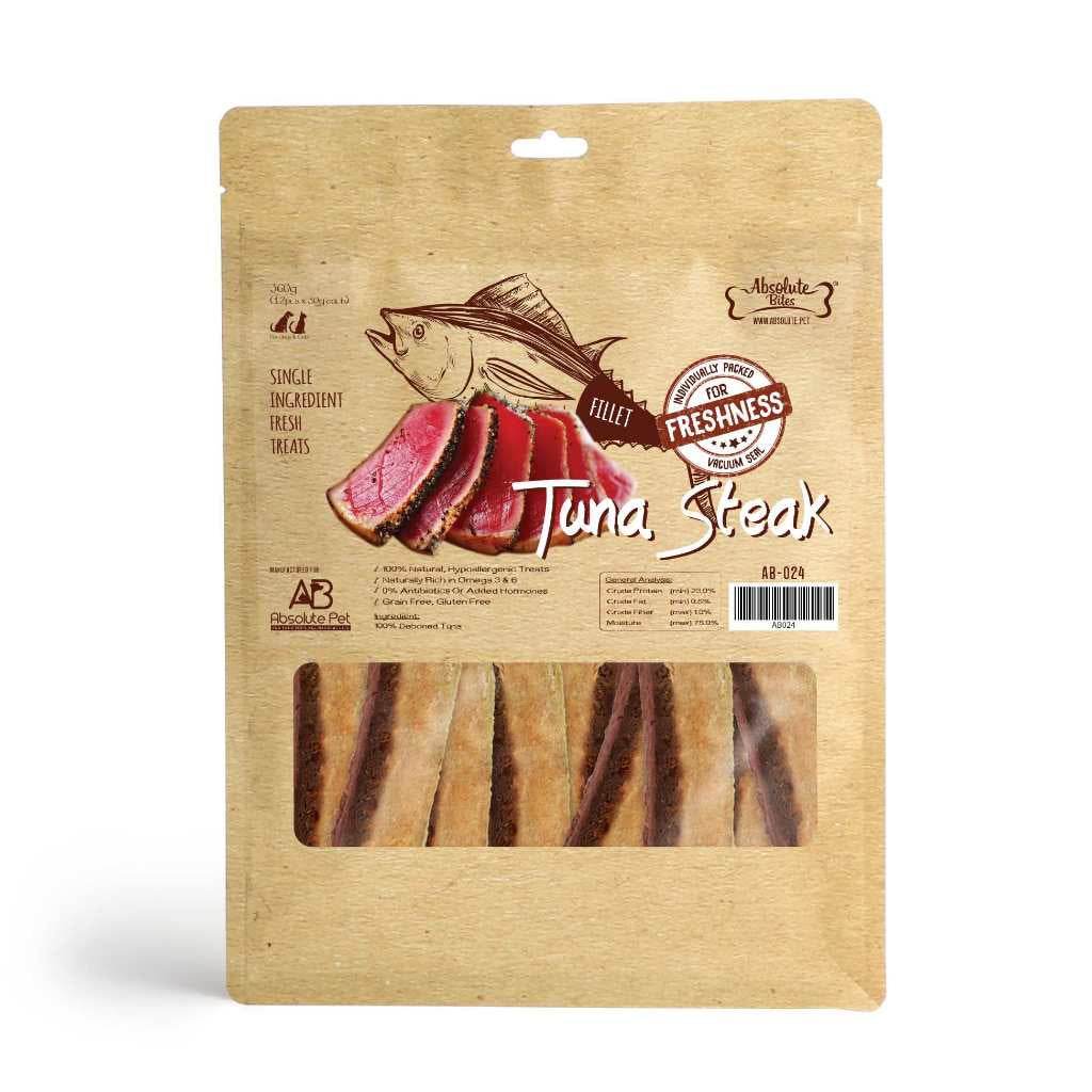 Absolute Bites Air Dried Cat & Dog Treats Tuna Steak