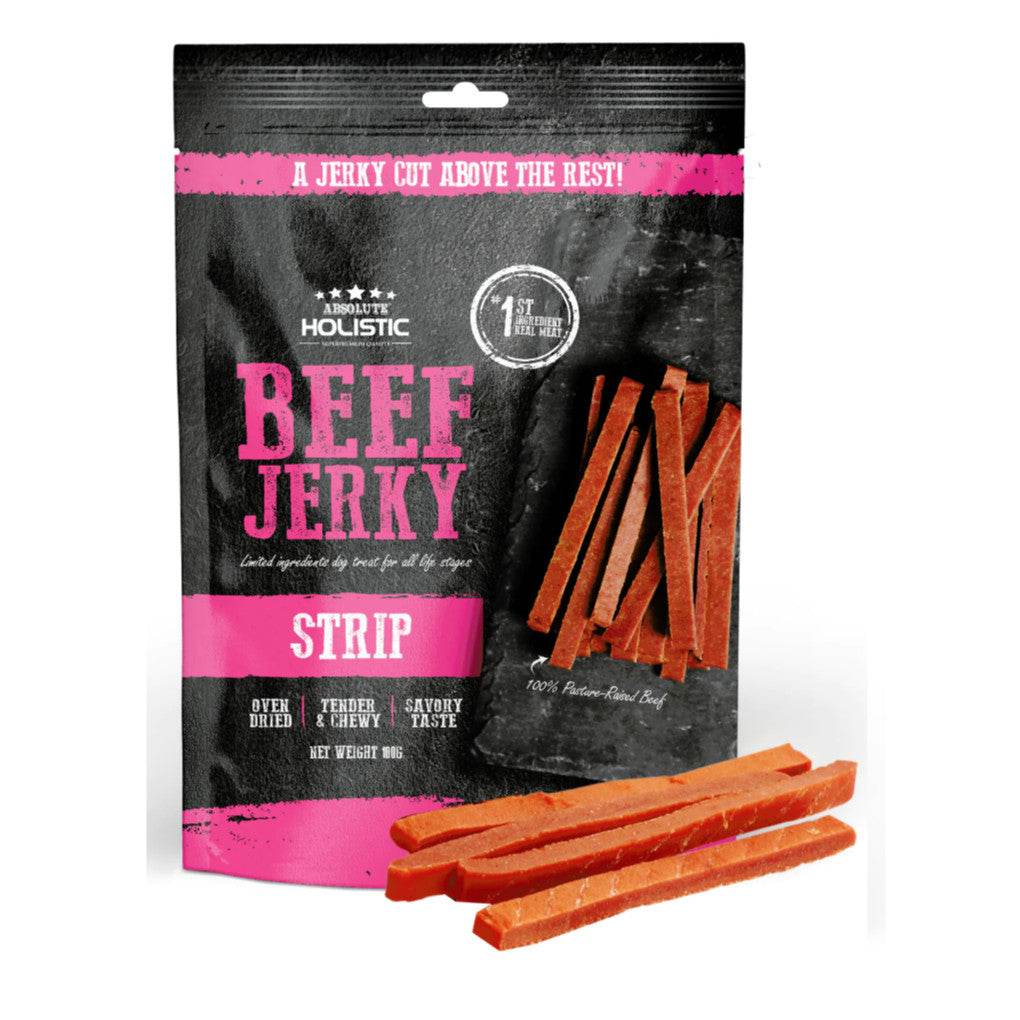 Absolute Holistic Dog Jerky Treat 100g Beef