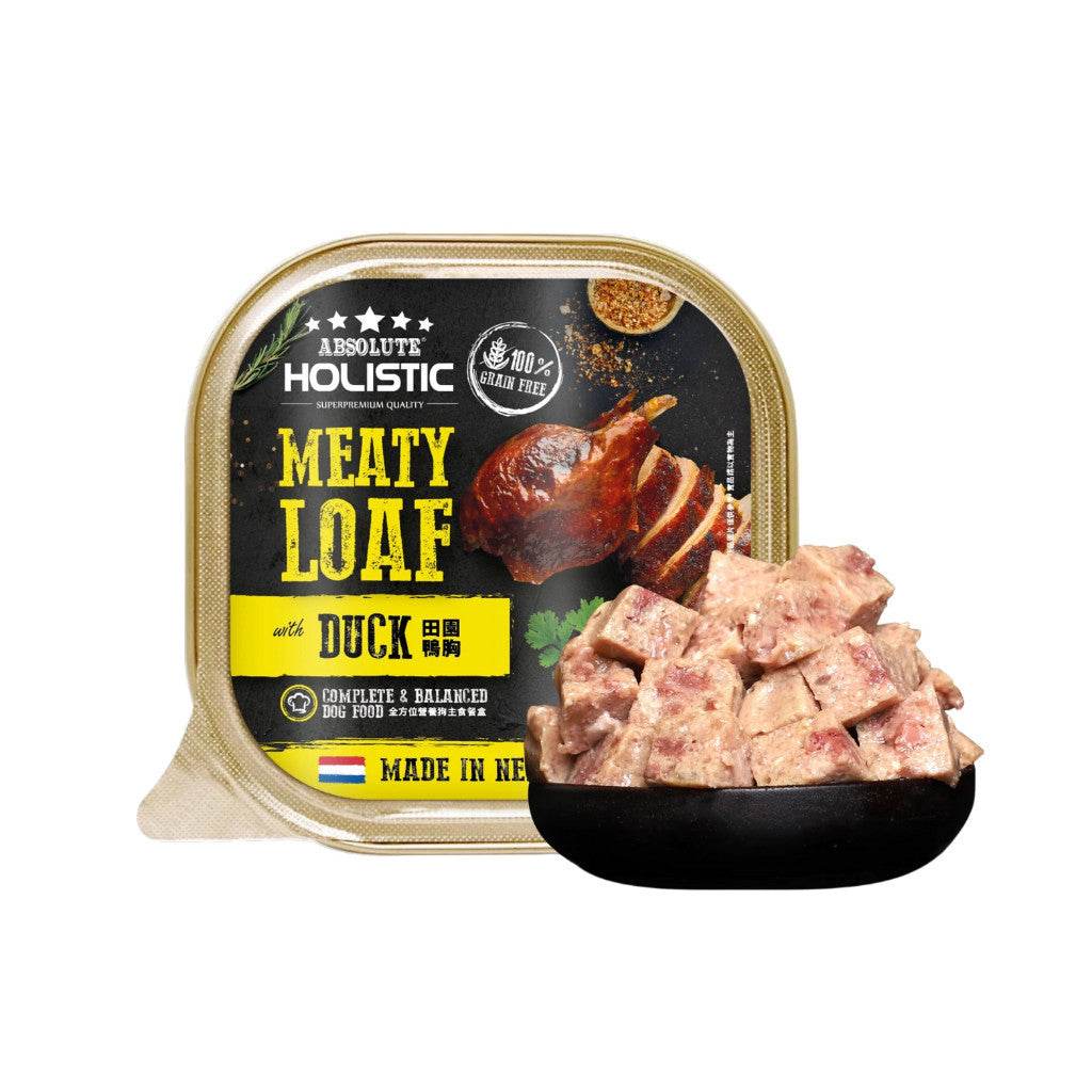 Absolute Holistic Meaty Loaf Pate Dog Food Duck
