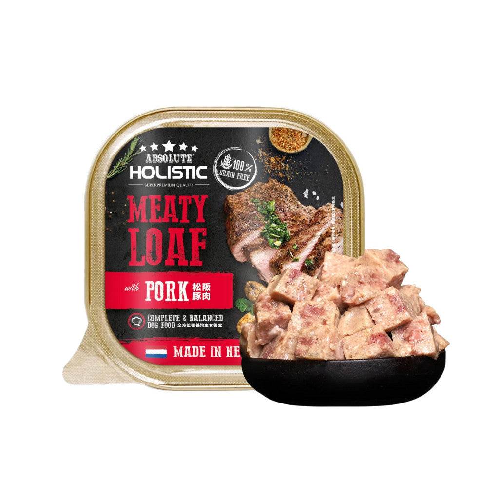 Absolute Holistic Meaty Loaf Pate Dog Food Pork