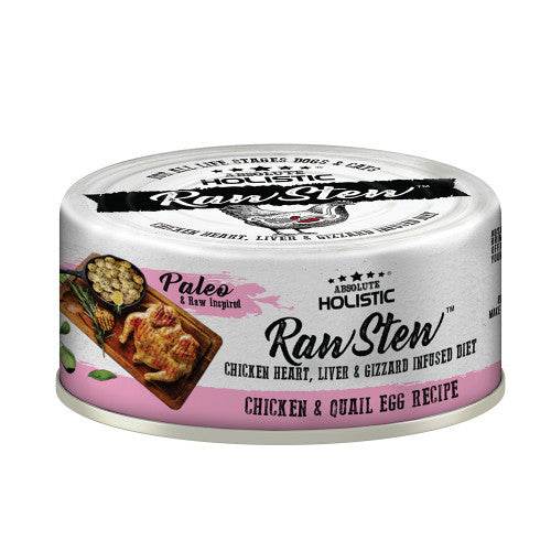 Absolute Holistic Raw Stew Chicken & Quail Egg