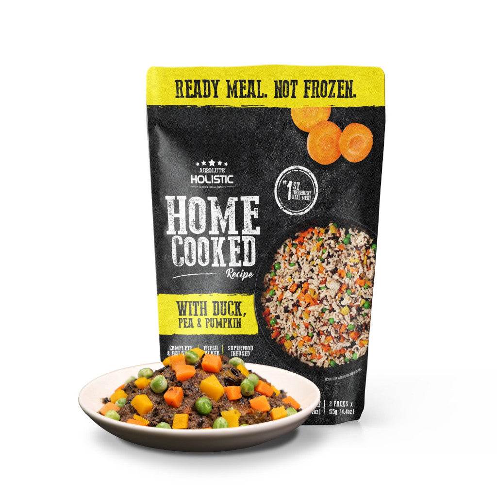 Absolute Holistic Home Cooked Dog Food - Grain-Free Duck, Peas & Pumpkin