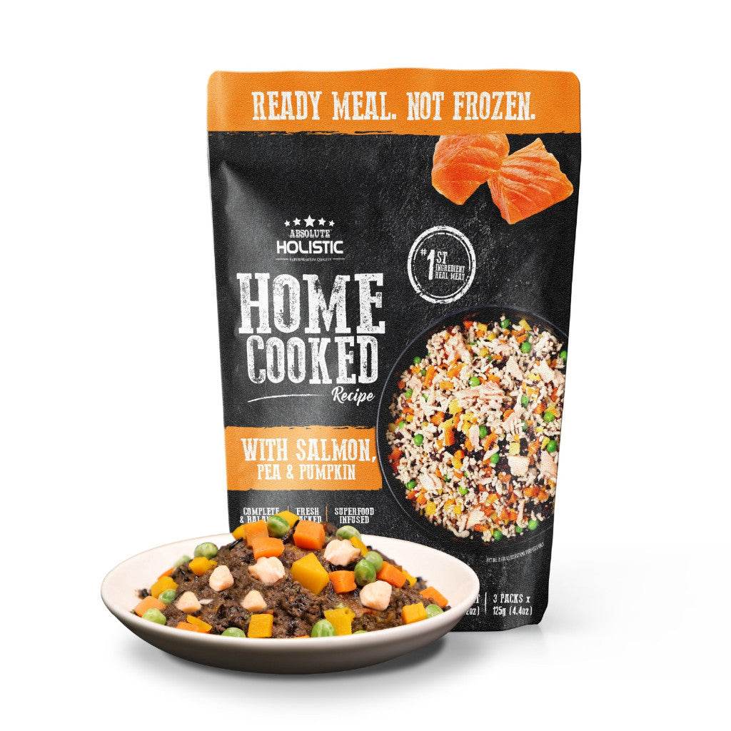 Absolute Holistic Home Cooked Dog Food - Grain-Free Salmon Peas & Pumpkin