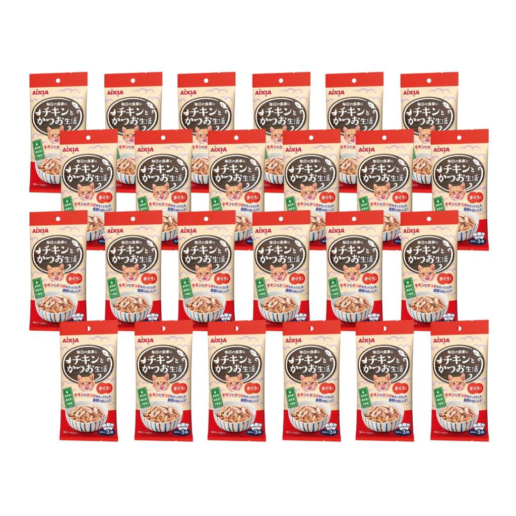 Bundle of 24 Aixia Fish & Meat Life Wet Cat Food AXCS2 CFL Tuna