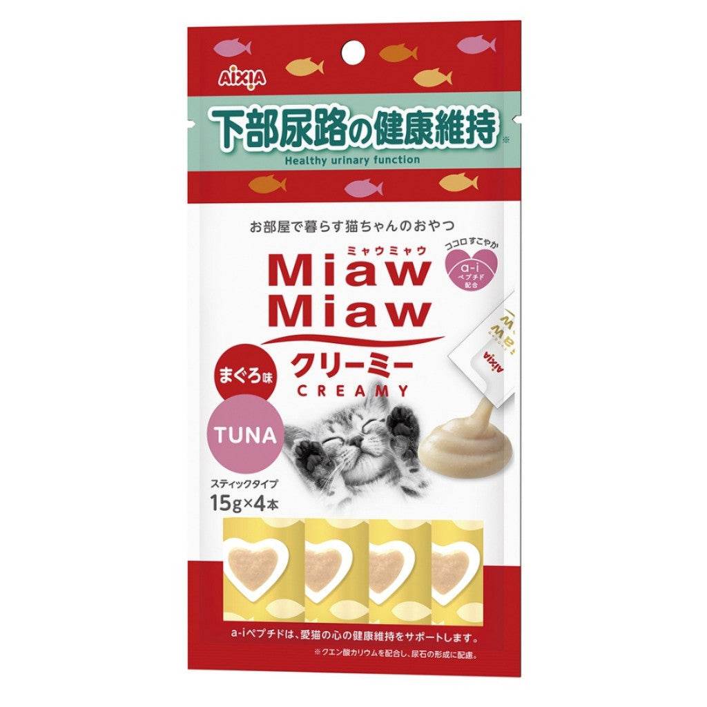Aixia Miaw Miaw Creamy Purée Cat Treats 15g MMCM11 Urinary