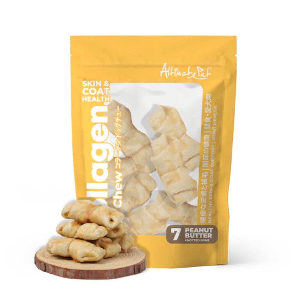 90g Altimate Pet Collagen Dog Chews Peanut Butter Bone