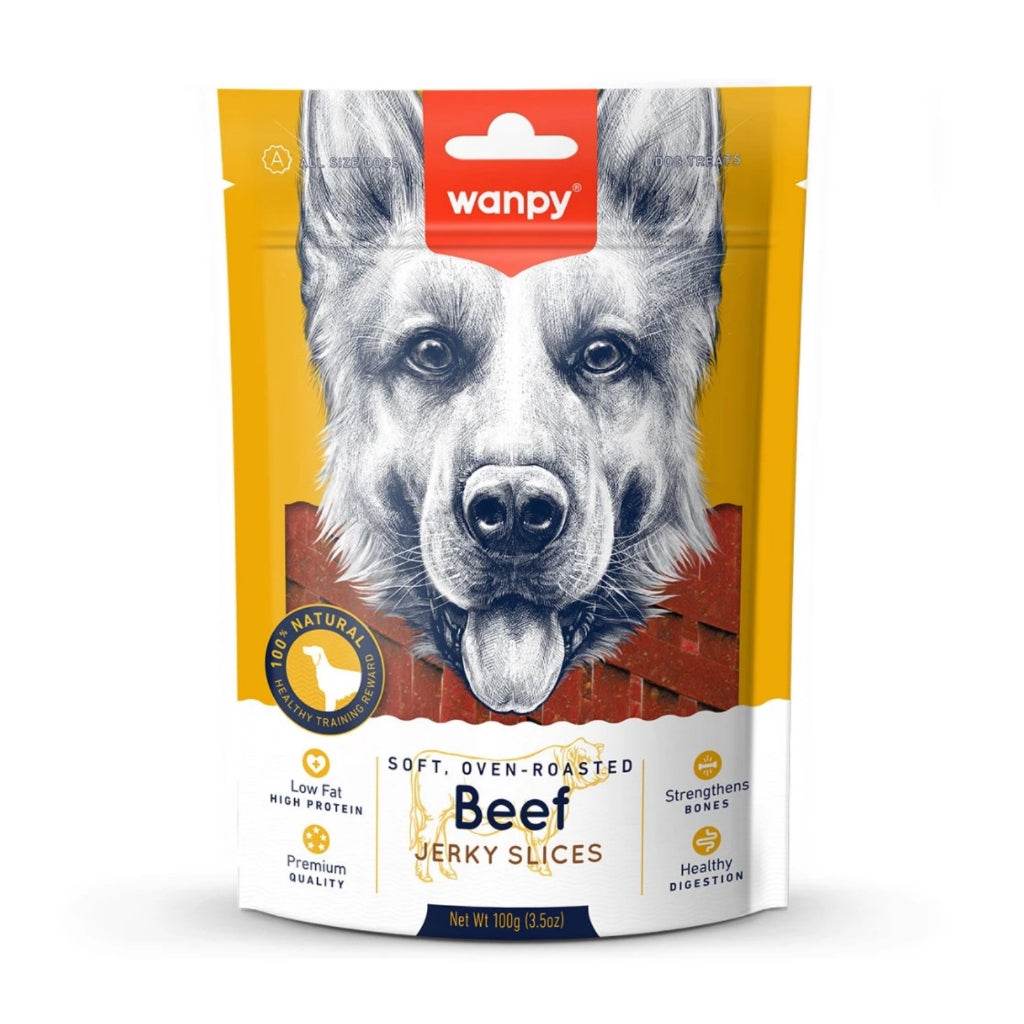 Wanpy Jerky Treats For Cats & Dogs Beef Jerky Slices