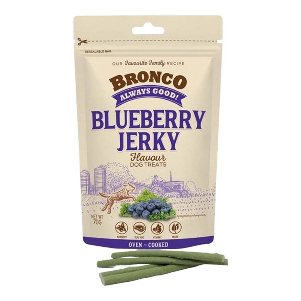 70g Bronco Jerky Dog Snack Blueberry