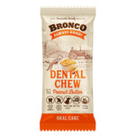 Bronco Dental Chew 18g - Teeth Strength, Meat-Free, Natural Peanut Butter