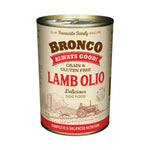 Bronco Wet Dog Food Can 390g - Grain & Gluten-Free Lamb Olio