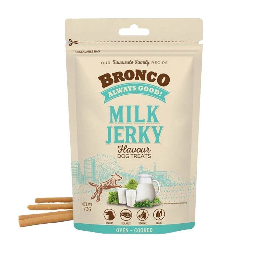 70g Bronco Jerky Dog Snack Milk