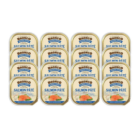 Bundle of 16 Bronco Tray Dog Food Cod Fish