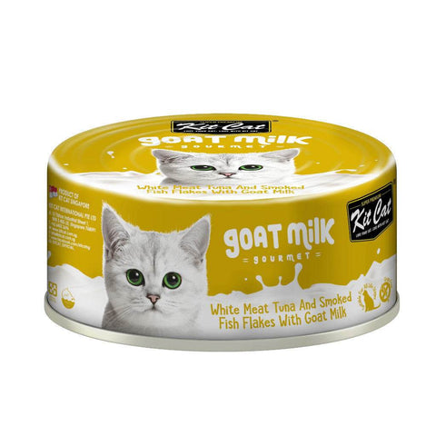 70g Kit Cat Goat Milk Gourmet Wet Food Tuna & Smoked Fish