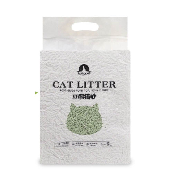 Tofu Cat Litter Organic 6L – Superior Odor Control Green tea 6L