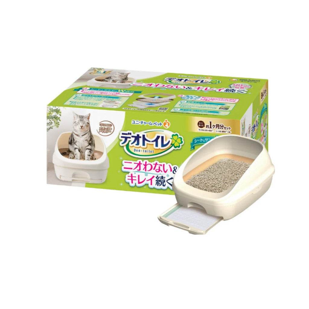 Unicharm Deo Toilet Cat Litter Half Cover Natural Ivory