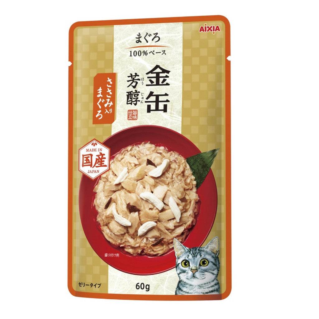Aixia Kin Cat Food 60g – Rich Tuna & Skipjack GHP3 Tuna Chicken