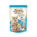 70g Jinny Cat Food Tuna Topping Salmon in Gravy – Omega-3 Rich Tuna Mackerel