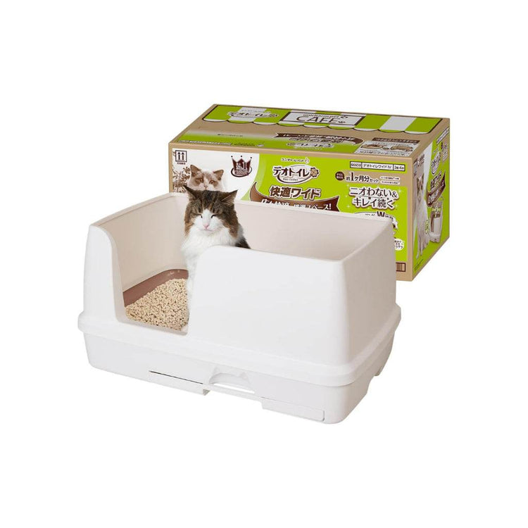 Unicharm Deo Toilet Full Half Cover Cat Litter Wide Litter