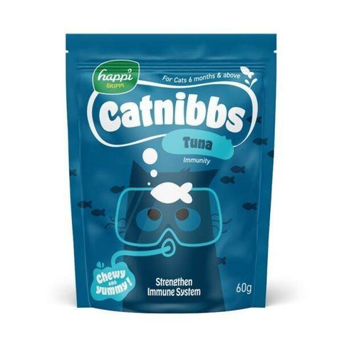 Happi Skippi Catnibbs Treats 60g – Tuna, Salmon, Chicken, Bonito Tuna